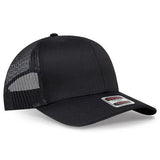 OTTO CAP 112-1 6-Panel Mid-Profile Mesh Trucker Hat - Iris DTF 