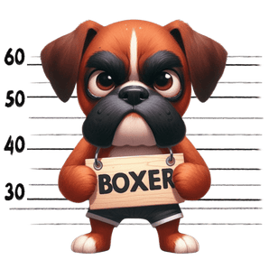 Angry Boxer Dog Design - DTF Ready To Press