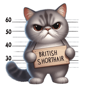 British Shorthair Design - DTF Ready To Press