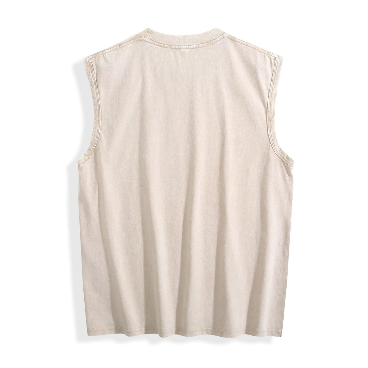 Acid Wash Distressed Sleeveless Top - Oversized Vintage Muscle Tee - Iris DTF 