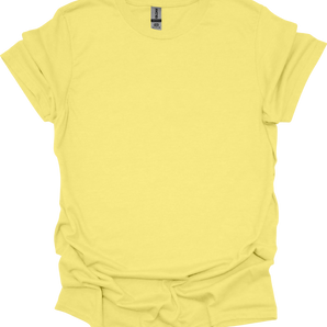 Gildan 64000 – Corn Silk Size S - Front View