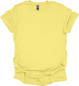 Gildan 64000 – Corn Silk Size S - Front View