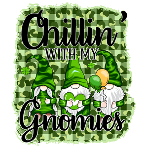 Chilling with My Gnomies Saint Patrick's Design | Iris DTF