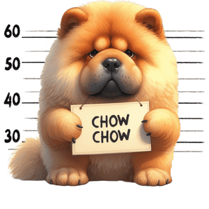 Cute Chow Chow Design - DTF Ready To Press