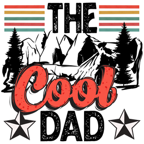Retro The Cool Dad Design - DTF Ready To Press