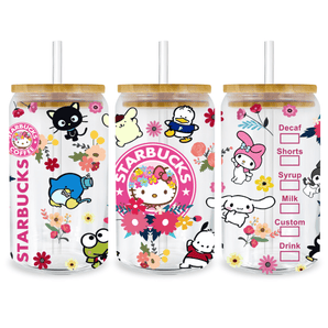 Starbucks Hello Kitty Glass Cup Wrap | Iris DTF