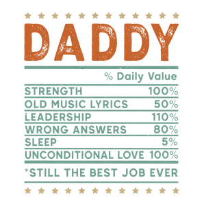 Daddy Daily Value Design - DTF Ready To Press