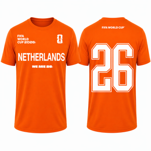 FIFA World Cup 2026 Netherlands T-Shirt – Official "We Are 26" Oranje Tee