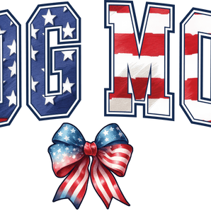 American Dog Mom Design DTF - Ready to Press 2 | Iris DTF