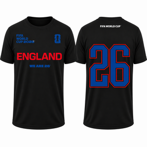 FIFA World Cup 2026 England T-Shirt – Official "We Are 26" Three Lions Tee