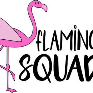 Flamingo Squad Design - DTF Ready To Press