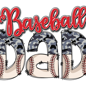 Baseball Dad Design - DTF Ready To Press