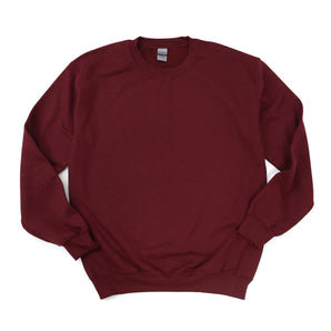 Gildan 18000 Unisex Heavy Blend Crewneck Sweatshirt – Maroon