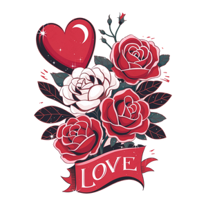 Girl Valentine Heart Design | Iris DTF