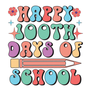 Happy 100th Days of School Party Design | Iris DTF