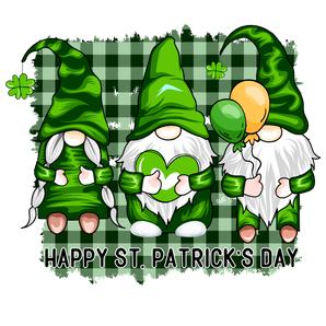 Happy Saint Patrick's Day Gnomes Design | Iris DTF