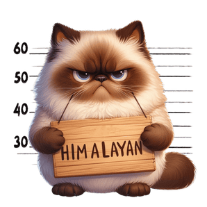 Himalayan Cat Design - DTF Ready To Press
