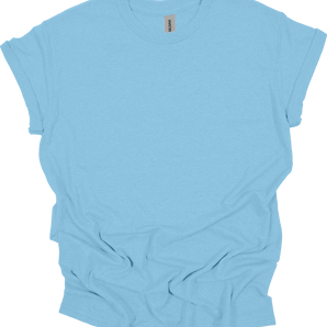 Gildan 5000 Unisex Heavy Cotton Short Sleeve T-Shirt – Light Blue