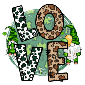 Saint Patty Day Love Leopard Design | Iris DTF
