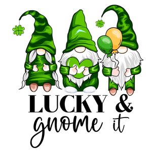 Lucky Blessed Gnomes Saint Patrick's Day Design | Iris DTF