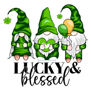 Lucky Blessed Gnomes - St. Patrick's Day Design | Iris DTF