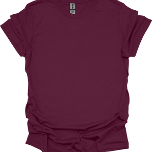 Gildan 64000 Unisex Softstyle Ringspun Short Sleeve T-Shirt – Maroon