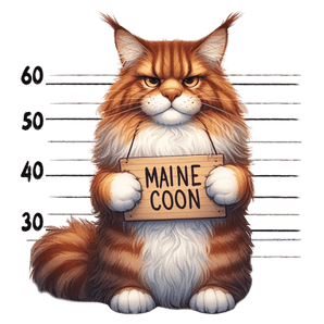 Maine Coon Design - DTF Ready To Press