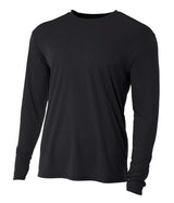 A4 N3165 Cooling Performance Long Sleeve Crew - Iris DTF 