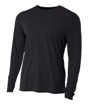 A4 N3165 Cooling Performance Long Sleeve Crew - Iris DTF 