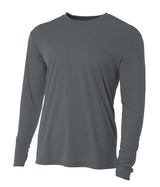 A4 N3165 Cooling Performance Long Sleeve Crew - Iris DTF 