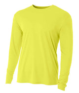 A4 N3165 Cooling Performance Long Sleeve Crew - Iris DTF 