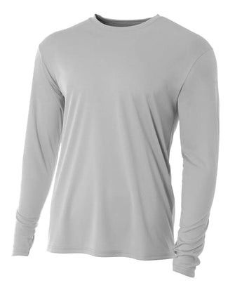 A4 N3165 Cooling Performance Long Sleeve Crew - Iris DTF 