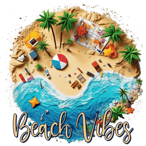 Beach Vibes Design DTF-Ready to Press (V1) | Iris DTF