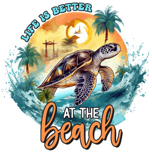 Life Is Better at the Beach DTF Ready Press | Iris DTF