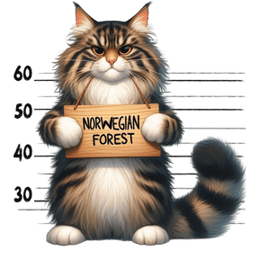 Norwegian Forest Cat Design - DTF Ready To Press