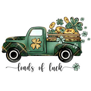 Loads of Luck Truck St. Patrick's Day Design | Iris DTF