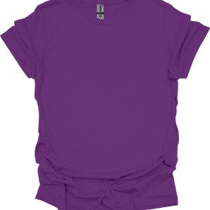 Gildan 64000 – Purple Size S - Front View