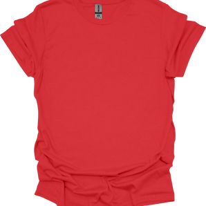 Gildan 64000 – Red Size S - Front View