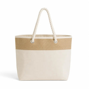 Closeout Large Fancy Canvas Rope Tote Bag - RJ260 - Iris DTF 