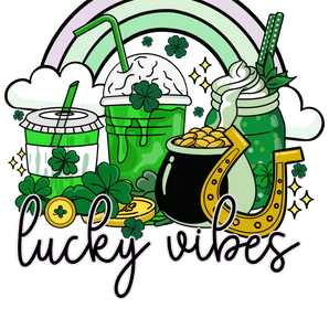 Lucky Vibes - Saint Patrick's Rainbow Design | Iris DTF