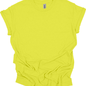 Gildan 5000 – Safety Green Size S - Front View