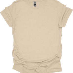 Gildan 64000 Unisex Softstyle Ringspun Short Sleeve T-Shirt – Sand