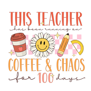 Retro 100 Days Of School Design - DTF Ready To Press