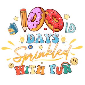 Funny 100 Days Of School Design - DTF Ready To Press
