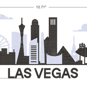 24024 Las Vegas Rhinestone | Iris DTF