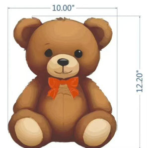 24019 Teddy Bear Rhinestone | Iris DTF
