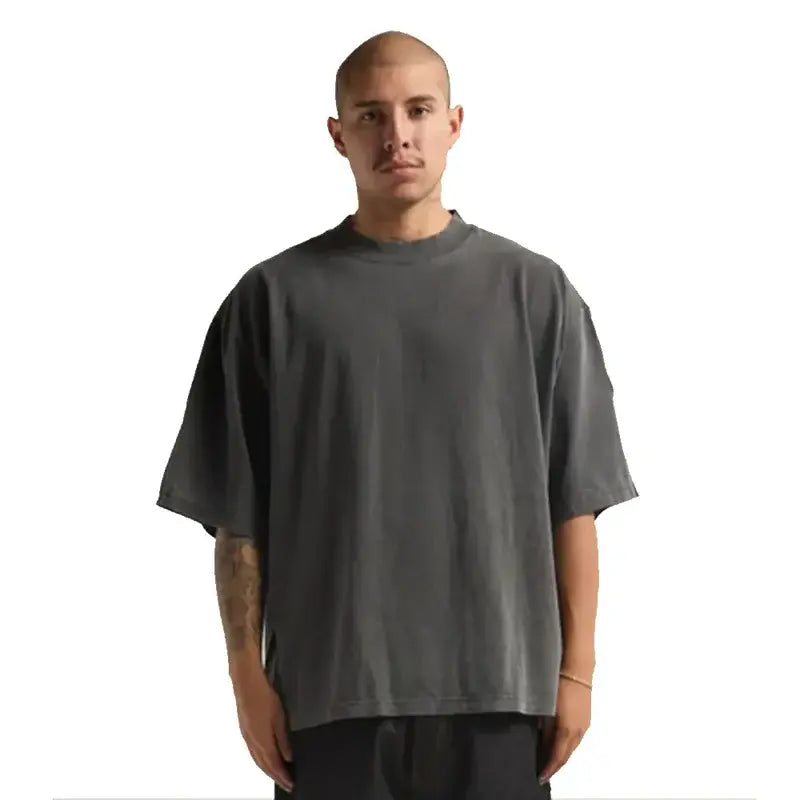 Shaka Wear SHGDD Max Heavyweight Garment-Dyed Drop Shoulder Unisex T-Shirt - Iris DTF 