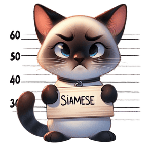 Siamese Cat Kitten Design - DTF Ready To Press