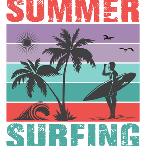 Summer Surfing Design - DTF Ready To Press