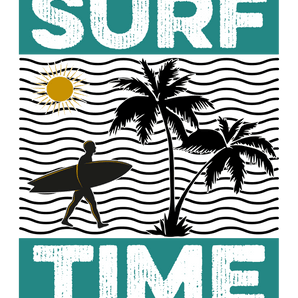 Surf Time Design - DTF Ready To Press